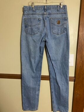 Carhartt Men's Light Wash Slim Straight Jeans 34x32